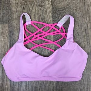 Lululemon Free to be Wild Bra - size 2 - pink
